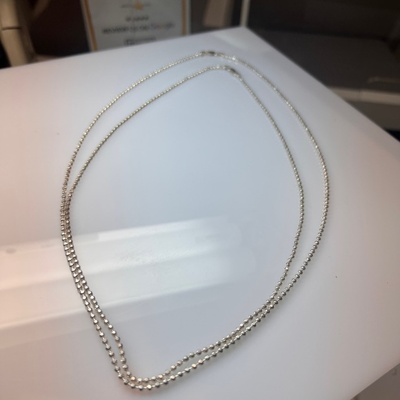 Vintage Chain Sterling Silver necklace 19” 925 - Picture 8 of 9